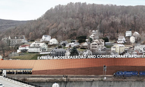 Artists Aerial Rendering of the proposed museum of Extreme Model Railroad and Contemporary Architecture; submitted photo.