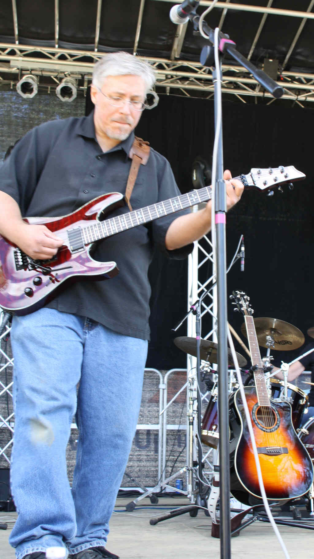 Tom Conklin, a co-founder of BOOM, local radio personality, and guitarist with The Matchstick Architects at BerkshireStock 2012 (submitted photo).